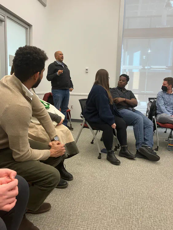 Our first panel featured the speakers in an animated conversation with parallels in other regions, e.g., as in Kenya, as highlighted by Prof. Dino Martins (standing). Credit: S.D.Tuhi.